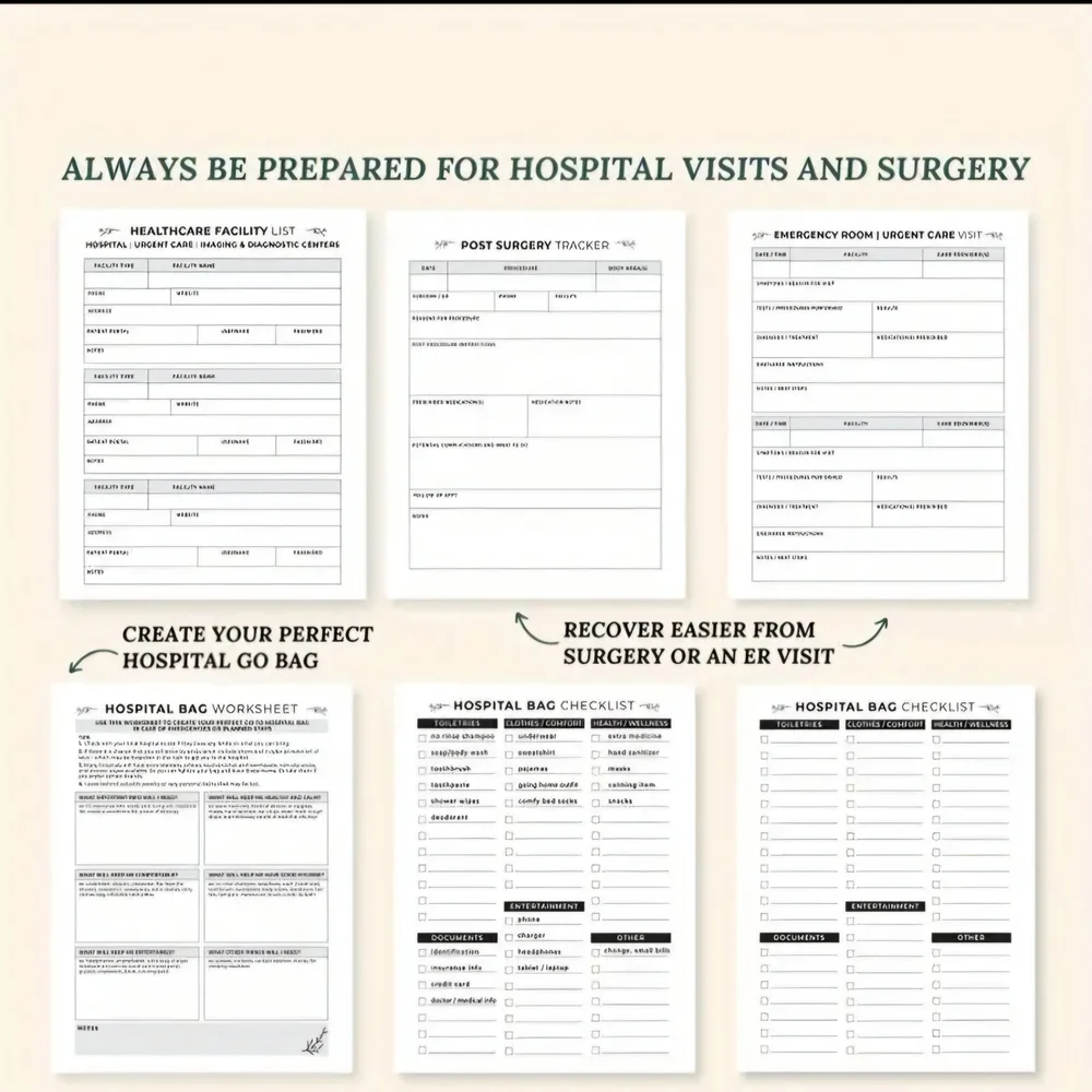 Chronic Illness Medical Binder - Blue